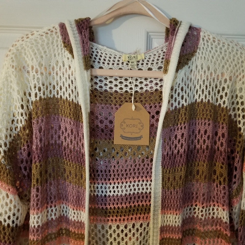 Kori Of America NWT Spring/Summer Cardigan M/L - Picture 4 of 8